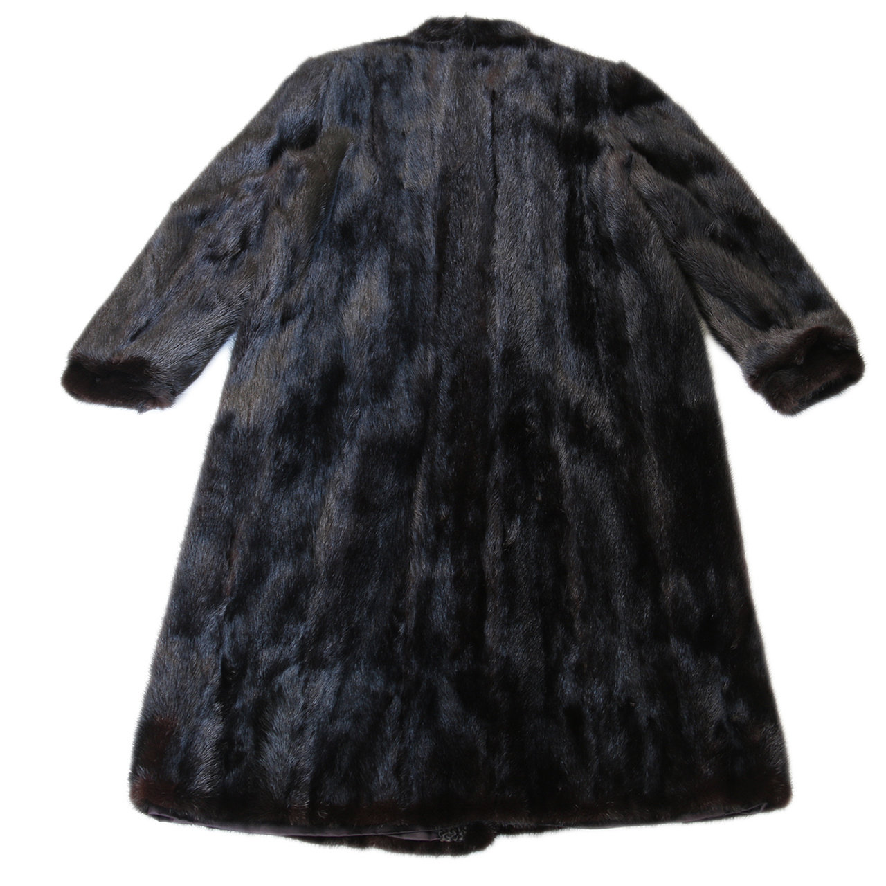 [9.5新]sagamink男士皮草翻领长款貂皮大衣