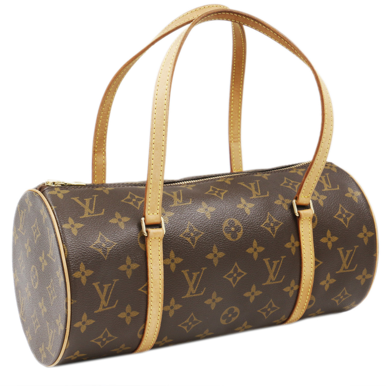 [9.0新]路易威登lv女士手提包经典老花帆布papillon迷你手袋