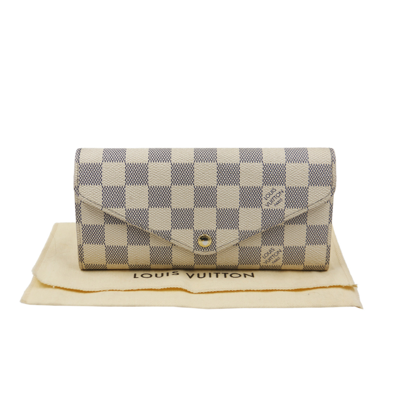 [9.0新]路易威登lv女士钱包经典白棋盘格帆布josephine钱夹