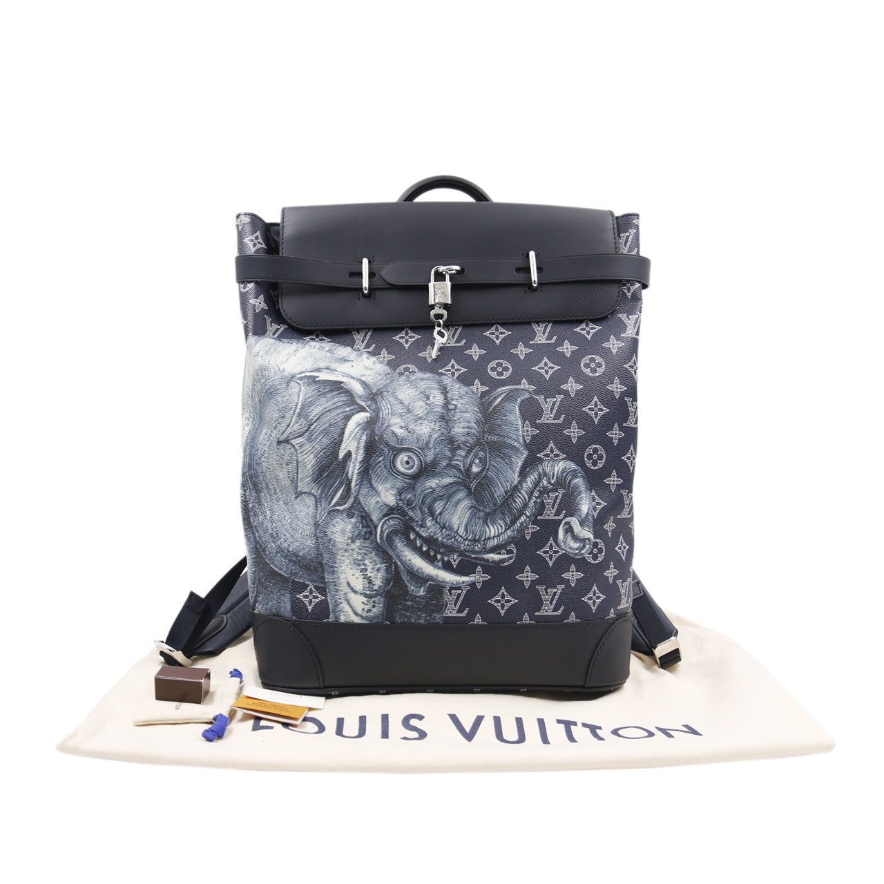 [9.8新]路易威登lv男士双肩包动物园系列steamer背包