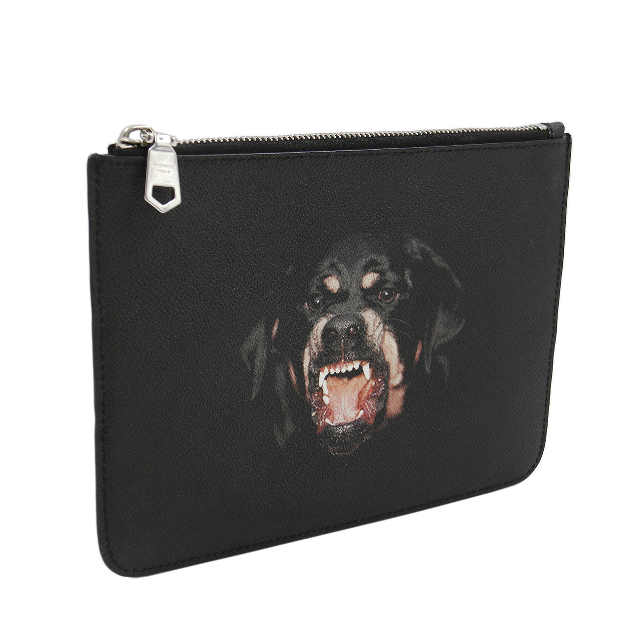 [9.5新]纪梵希givenchy女士手包黑色牛皮狗头图案手包