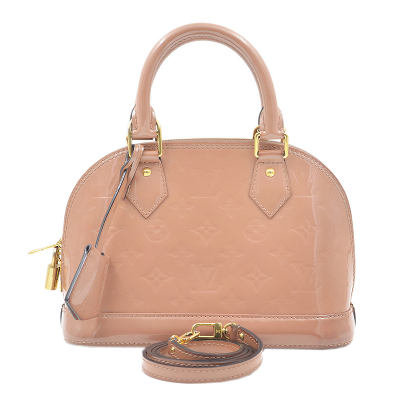 [8.5新] 路易威登lv女士手提包alma bb漆皮贝壳包