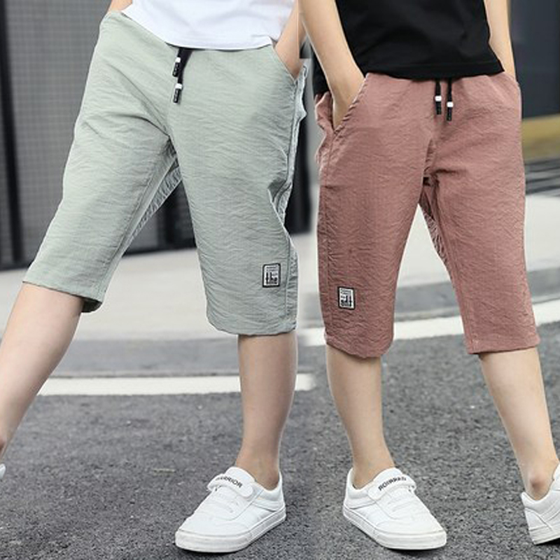 8儿童夏裤7男童半截马裤10夏天9小男孩5休闲七分中裤子12岁中大童|ruв категории Мужская одежда, брюки - от Buy2taobao.com для оказания профессиональной услуги покупки агента Taobao