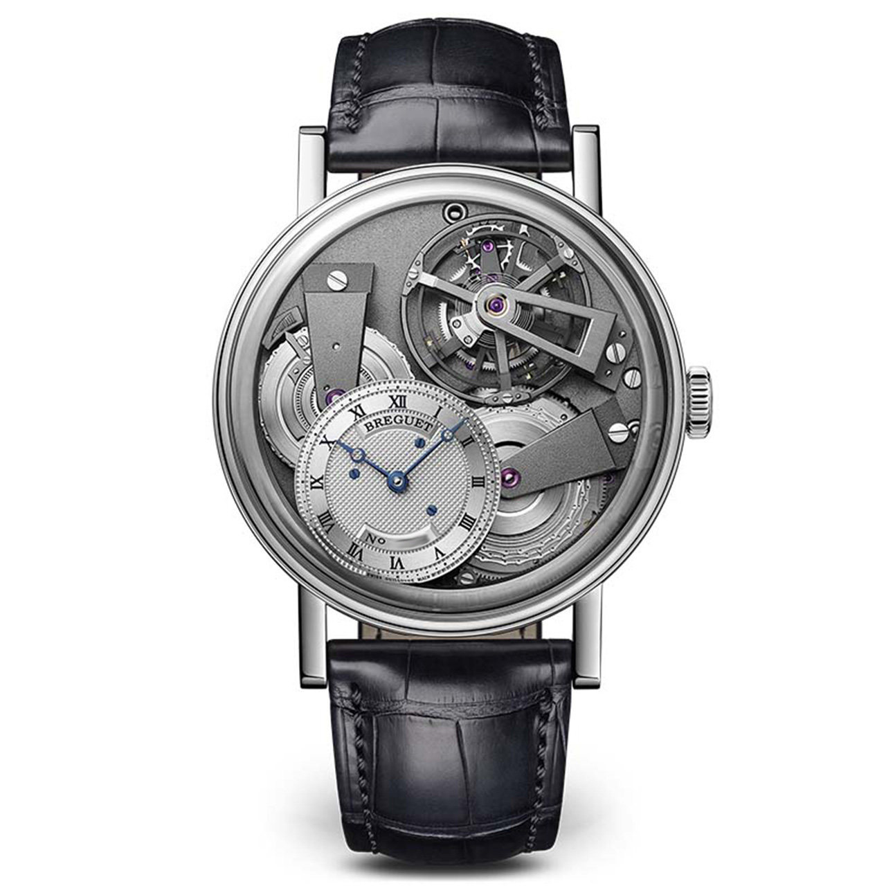 [9.5新]宝玑手动机械男表传世系列芝麻链陀飞轮铂金