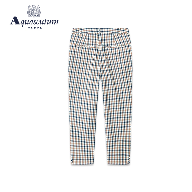 Aquascutum/雅格狮丹春夏新款女士休闲裤宽松裤长裤子Q4964EL021