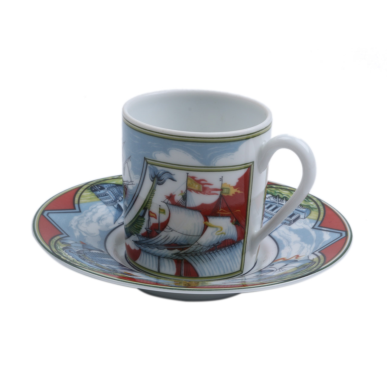 [9.9新]未使用爱马仕hermes中性陶瓷对杯4154 - 拍卖