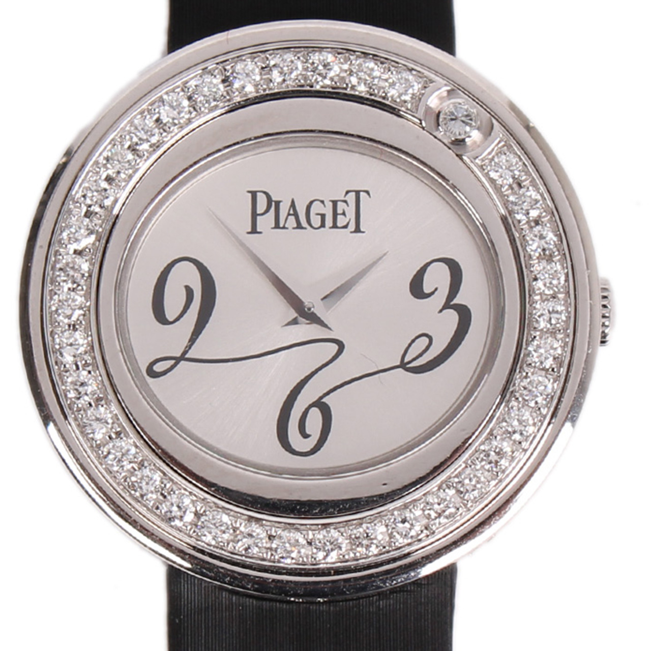 [9.5新]伯爵750白金镶钻石英女表xmd05