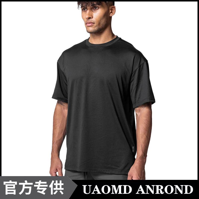 UAOMD ANROND/UA 男士运动短袖健身训练圆领上衣宽松速干跑步T恤