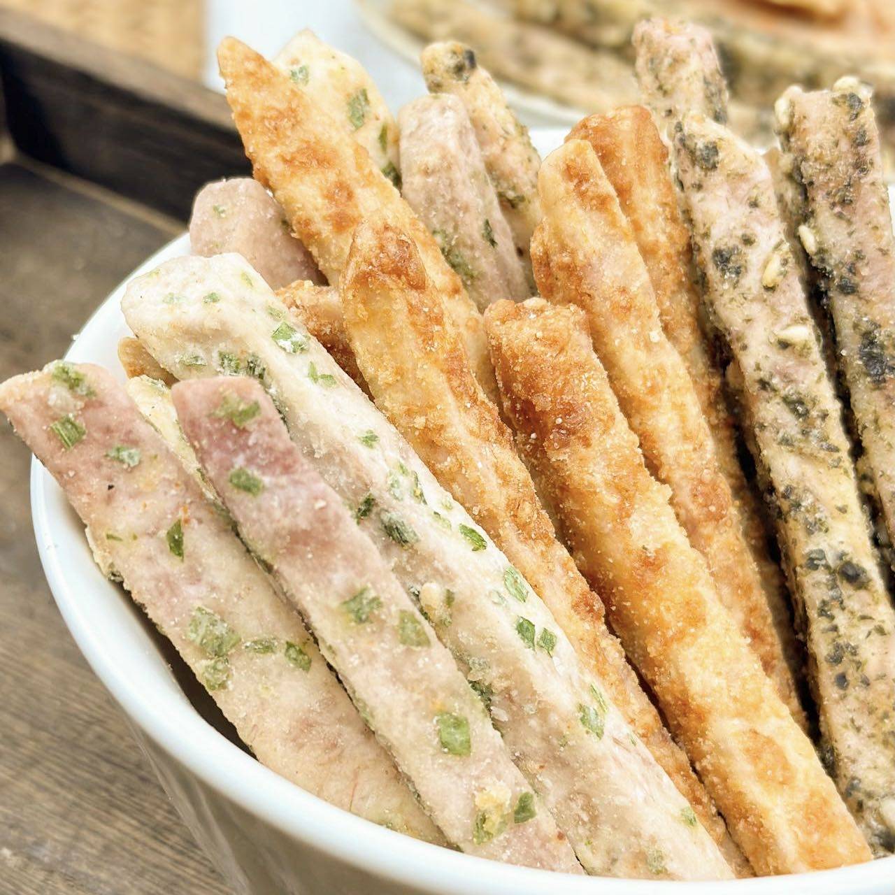 荔浦芋头条香葱蟹黄味芋头酥椒盐香芋条桂林特产小吃零食