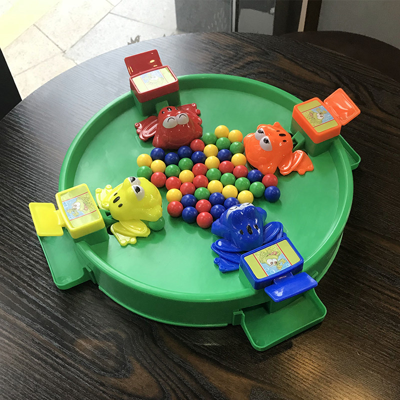 儿童亲子青蛙吃豆大号桌面贪吃珠益智吃创意游戏