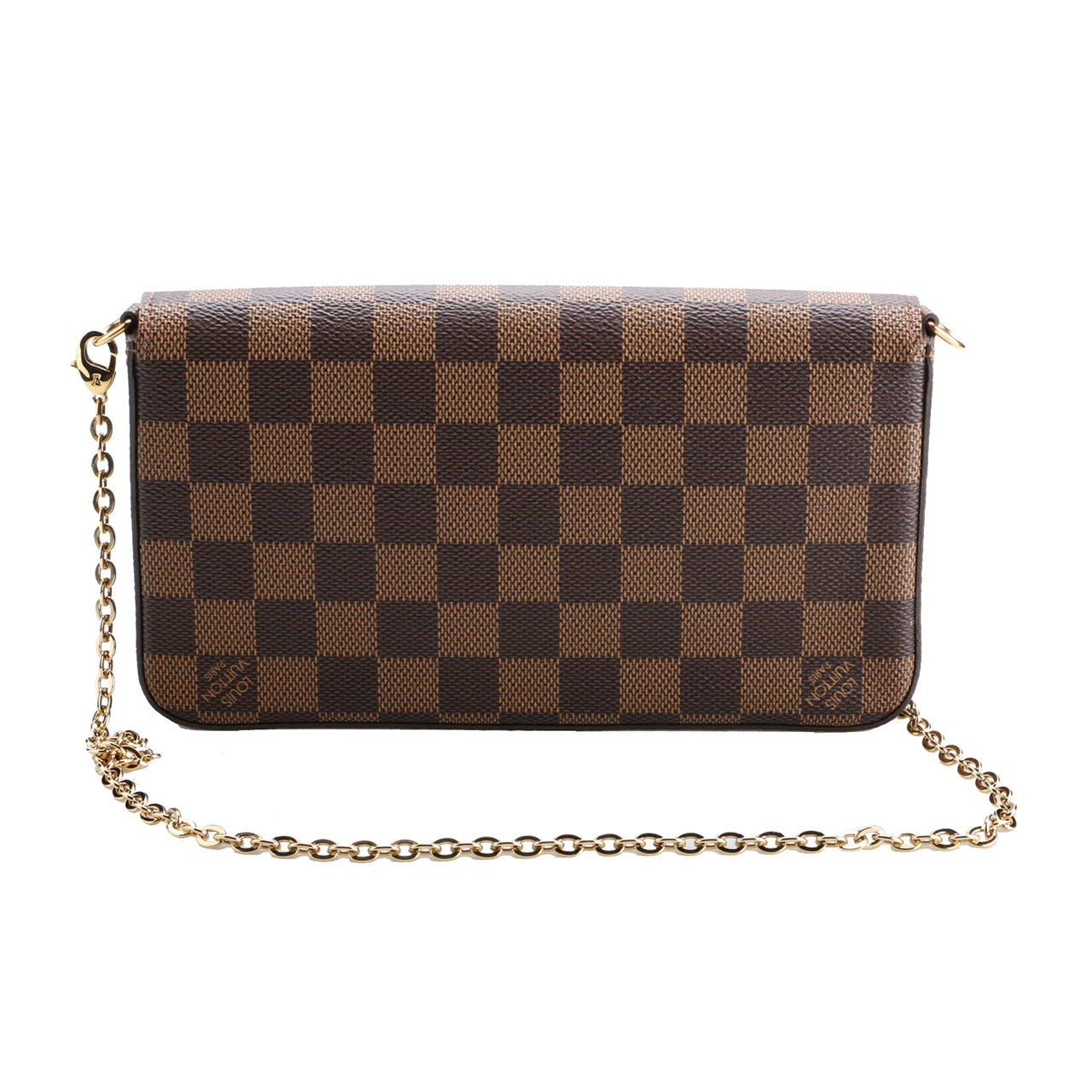 [9.9新]路易威登lv棋盘格链条女士单肩包zh30