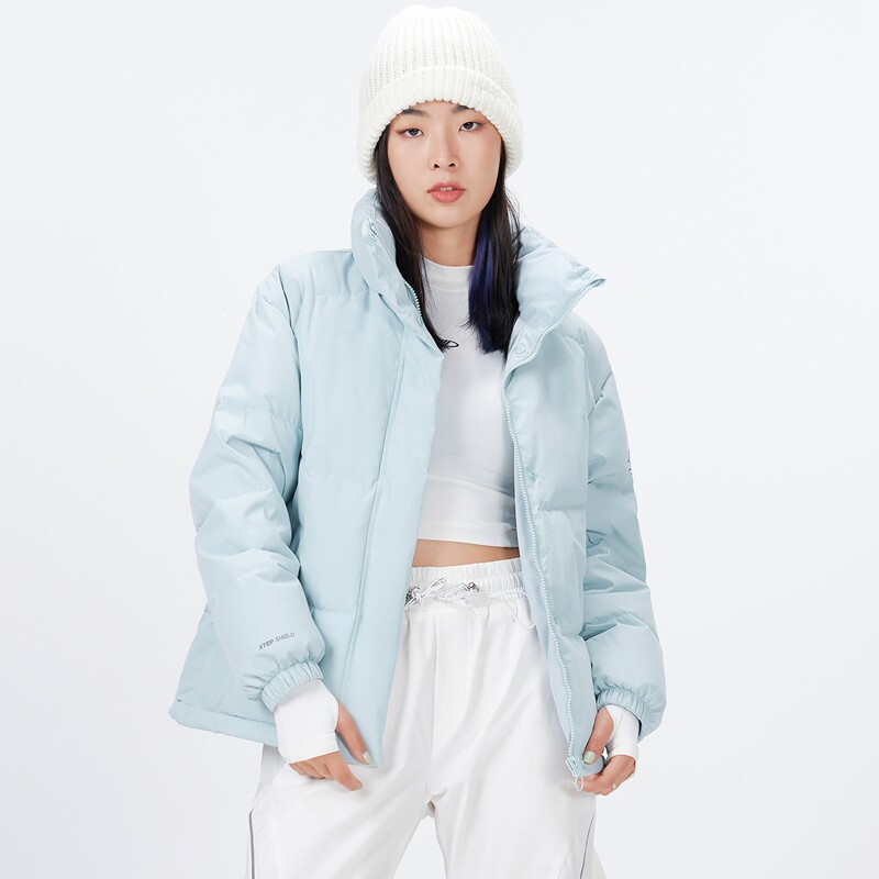 同款丨特步羽绒服男冬季新款保暖加厚运动服羽绒外套上衣男trend 潮券