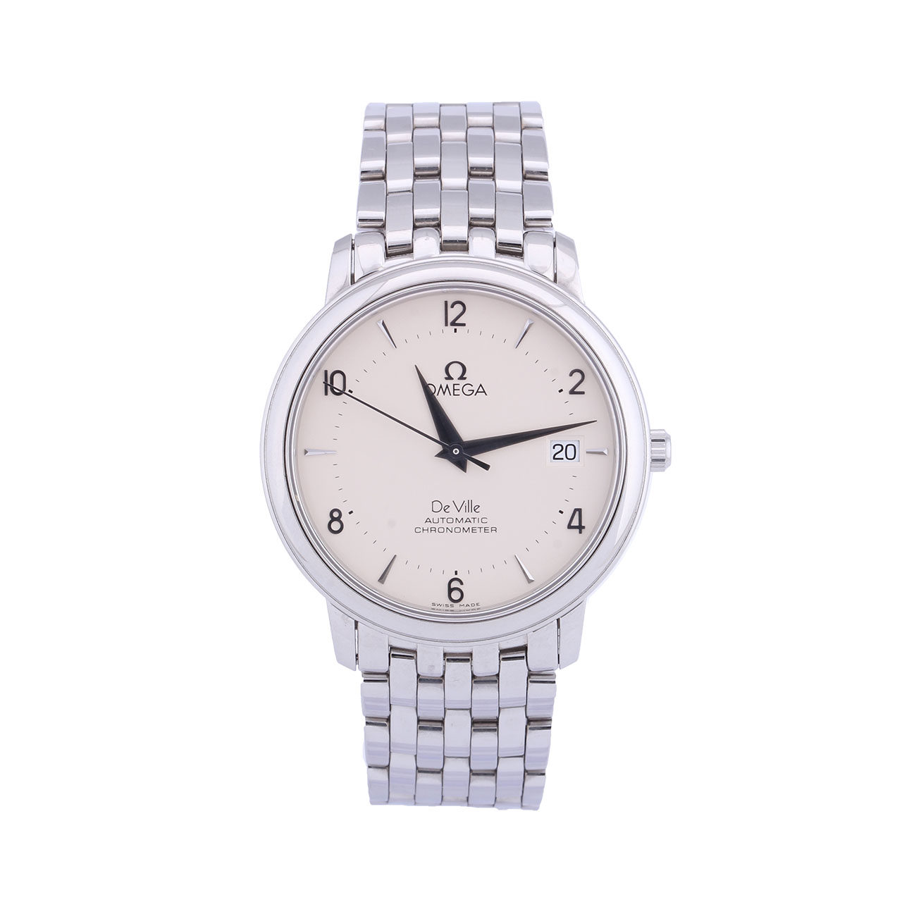 [9.5新]欧米茄omega蝶飞系列自动机械精钢男士腕表0968