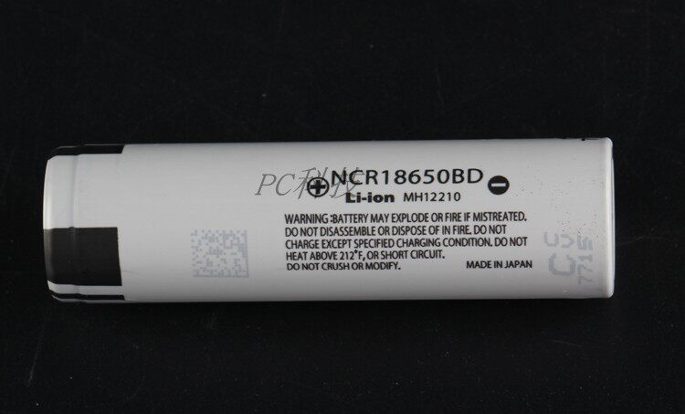 松下18650锂电池 足容3200mah 3.7v大容量充电ncr18650bd 动力10a
