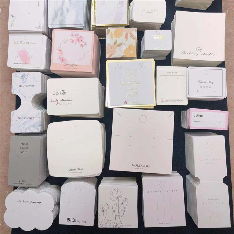 goods in stock Earrings Ear Studs Earrings card high-grade Jewelry Hairpin Necklace card Paper label Tag Paper card the republic of korea stylein the Accessories/Fashion Jewelry, Earring , Earring category - from Buy2taobao.com to provide professional Taobao agent buy service