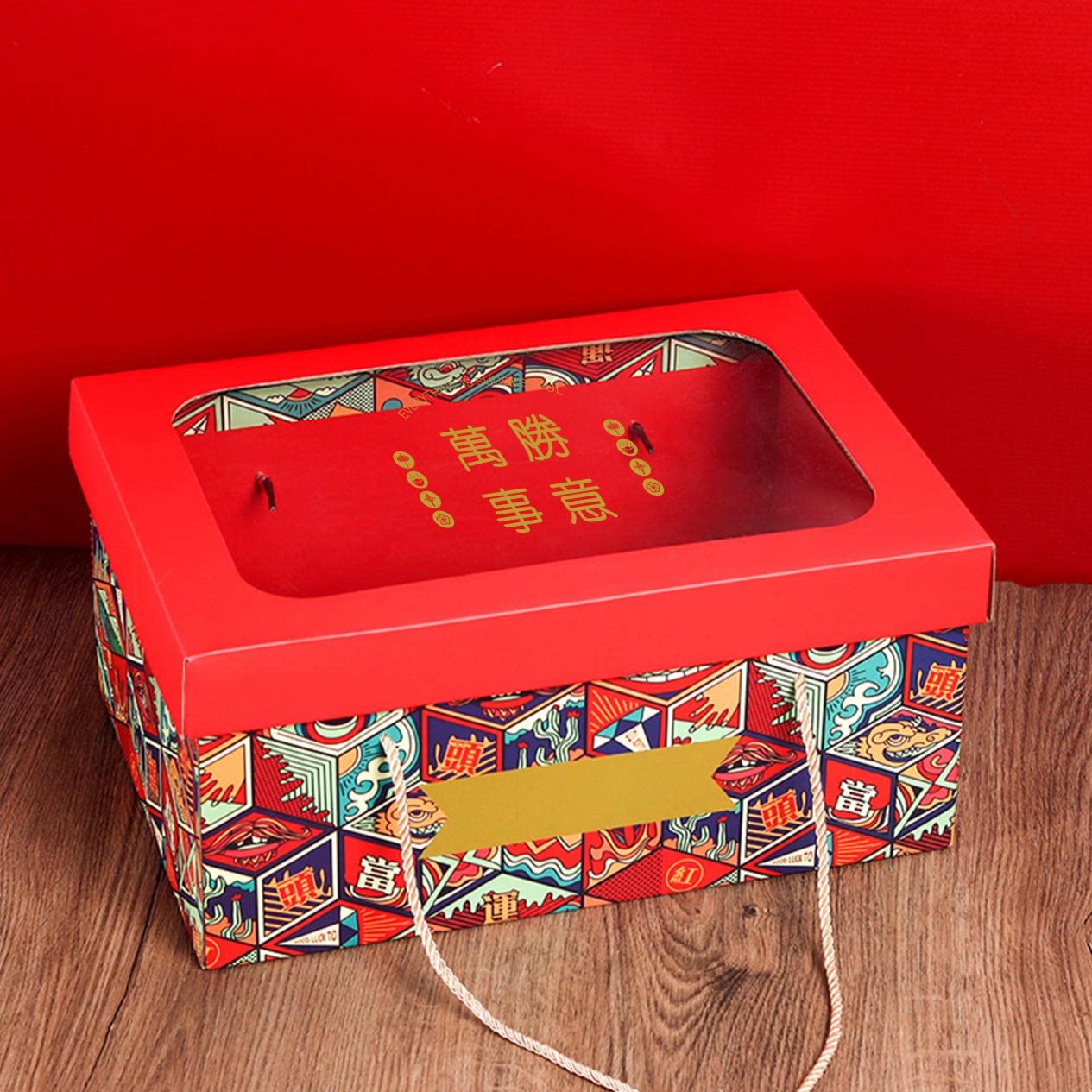 新版现货开窗礼盒现货伴手礼品大礼包高档坚果年货天地盖包装纸盒