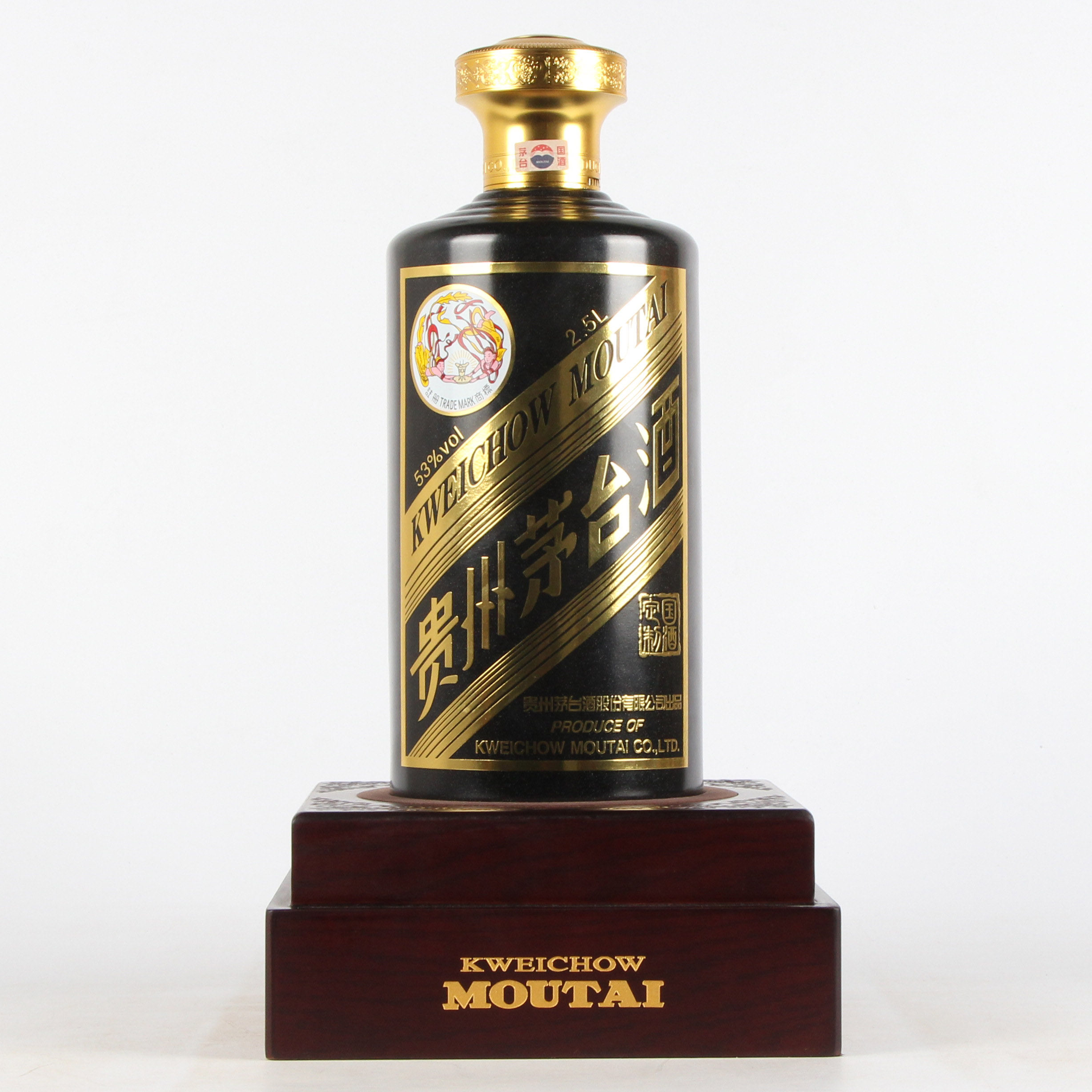 93【中国名酒】2016年贵州茅台酒 墨玺 53度2.5l 大礼盒