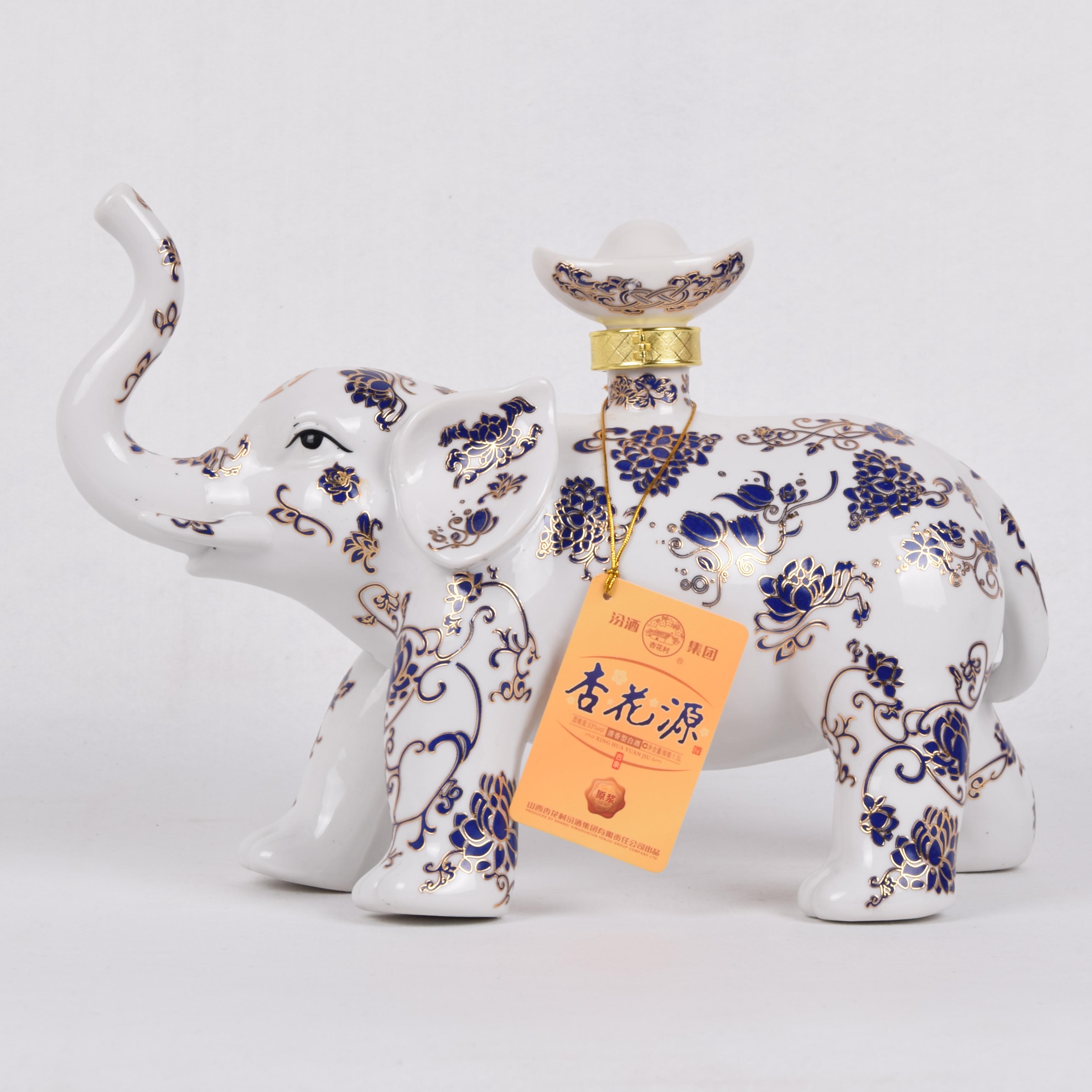 25-76【清香至尊】2015年汾酒杏花源 53度1500ml