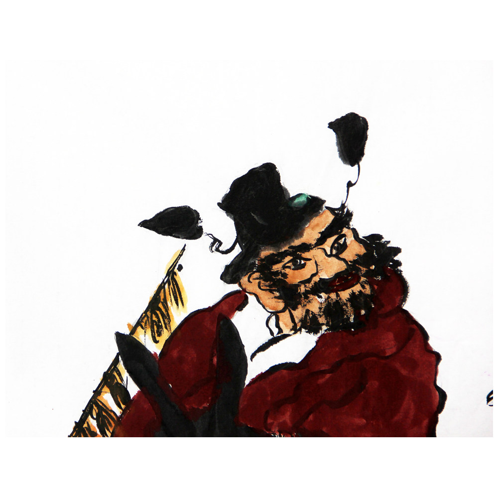 鲁迅美院 贾纯平《钟馗嫁妹》 省美协会员 极具收藏价值t430