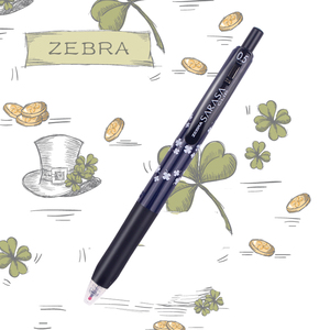 限定款 日本zebra斑马sarasa 四叶草jj15中性笔0.5mm水笔 学生用