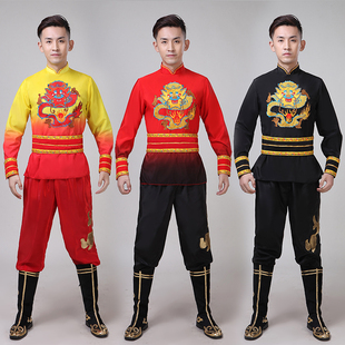 2022新款打鼓服演出服男成人中国风民族舞蹈舞龙舞狮腰鼓秧歌服装