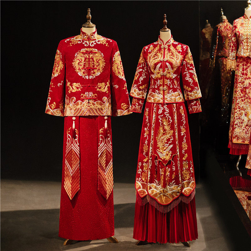 龙凤褂新娘修身显瘦