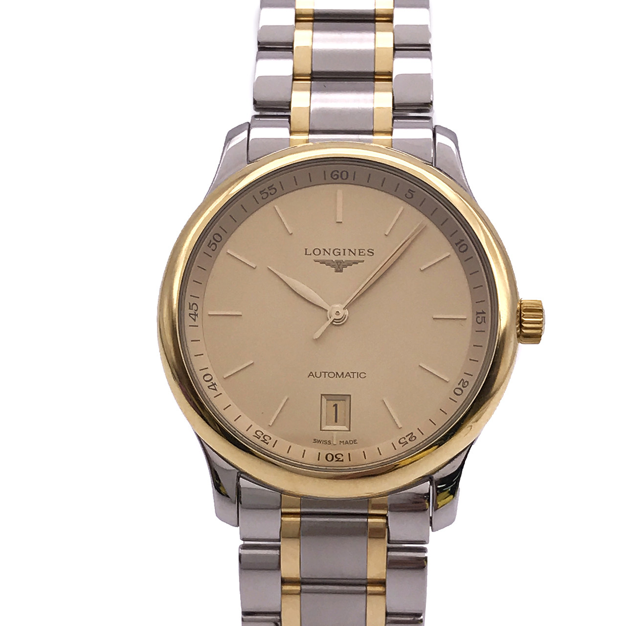 [9.5新] 浪琴 名匠 18k黄金 精钢 自动机械 男表hy17021701