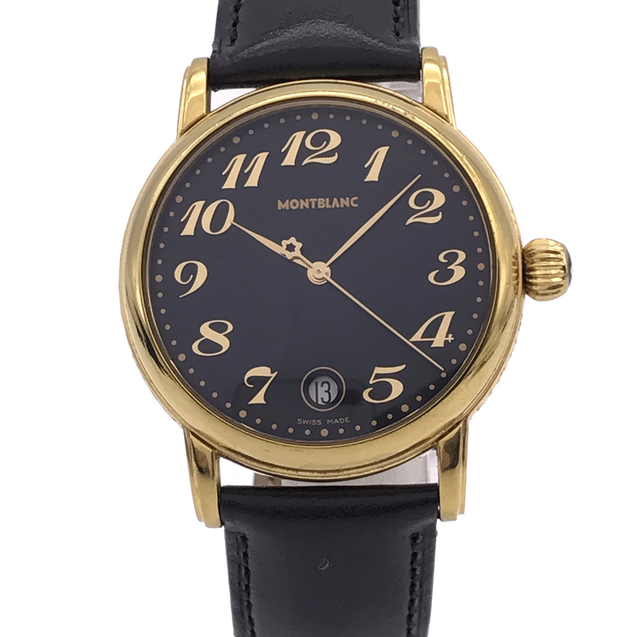 [9.0新] 万宝龙 明星系列 18k黄金 男表hy162366