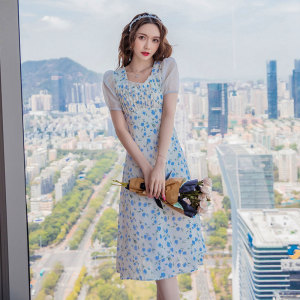 Floral medium length dress