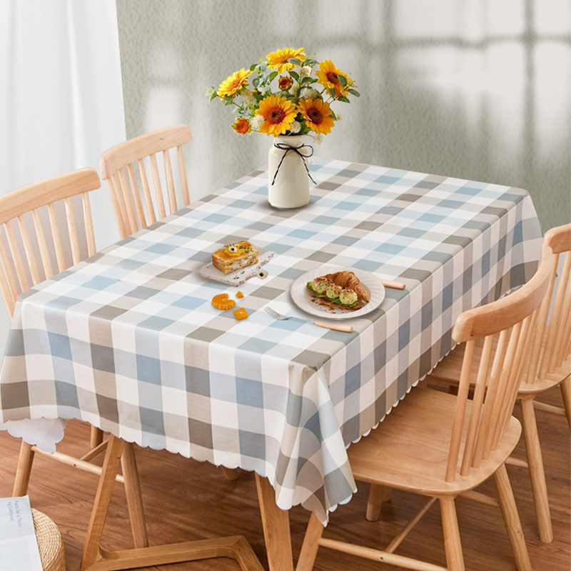 茶几餐桌布防水防油防烫PVC塑料免洗桌布布艺北欧长方形台布桌垫