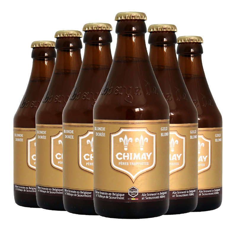 比利时进口Chimay智美金帽330ml*6瓶修道士修道院啤酒比利时精酿