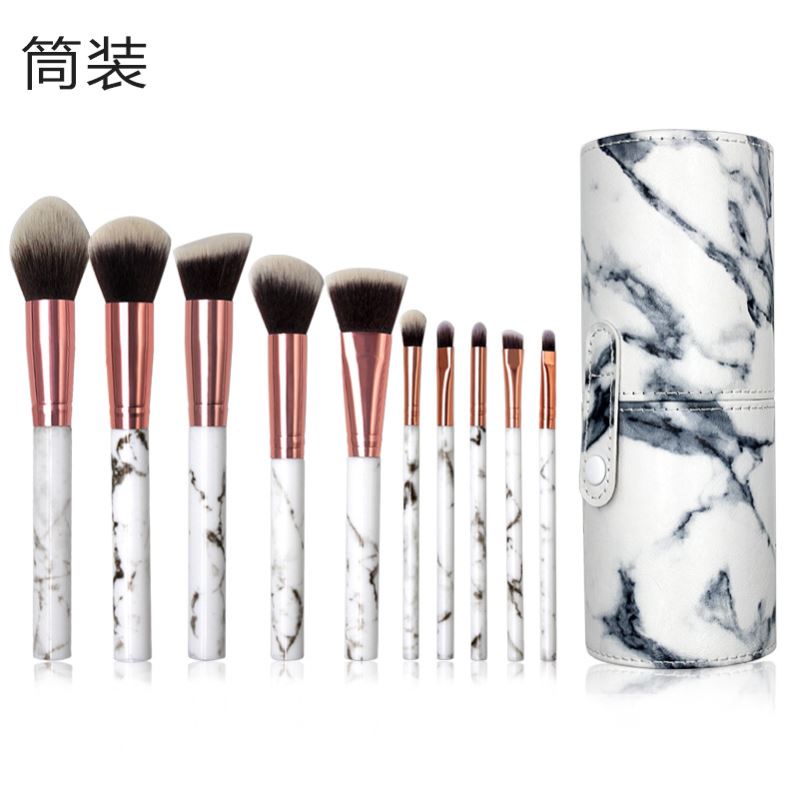 10pcs  brush set powder paint Professional marbling makeup