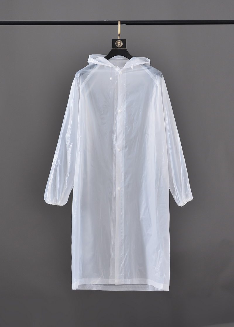 特价成人透明雨衣中长