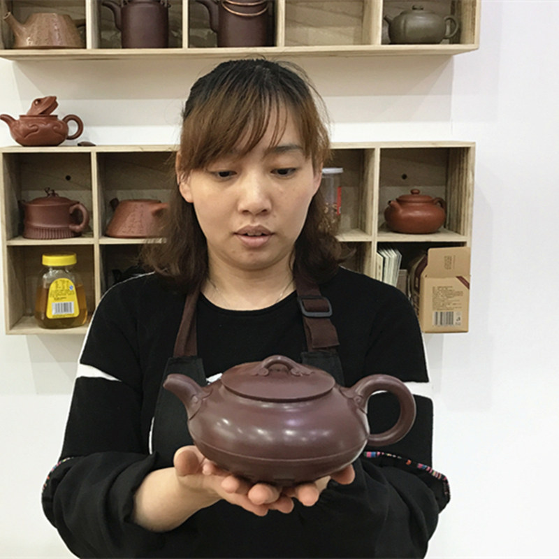 【线圆如意】原矿80目紫茄泥 细腻柔和 实力青年陶艺家 顾玲玲