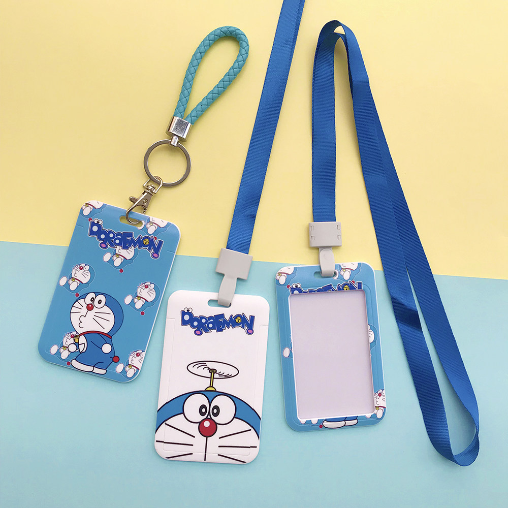 饭卡学生卡套接送幼儿园门卡套证件胸牌套工作证件套蓝胖卡套优惠券