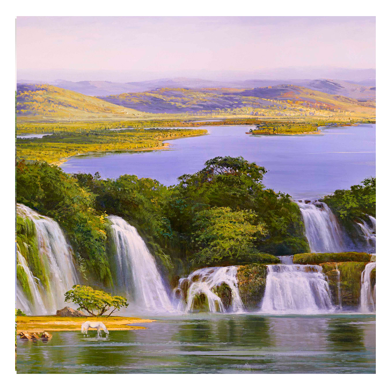 刘洪磊《八方来财》70x180