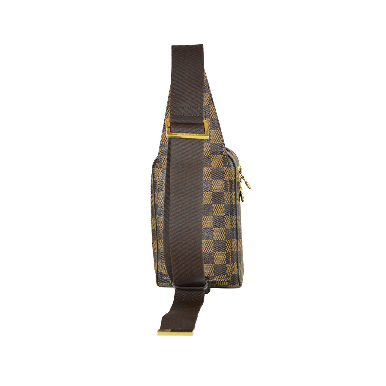 [9.0新]路易威登lv男式胸包棕色棋盘格