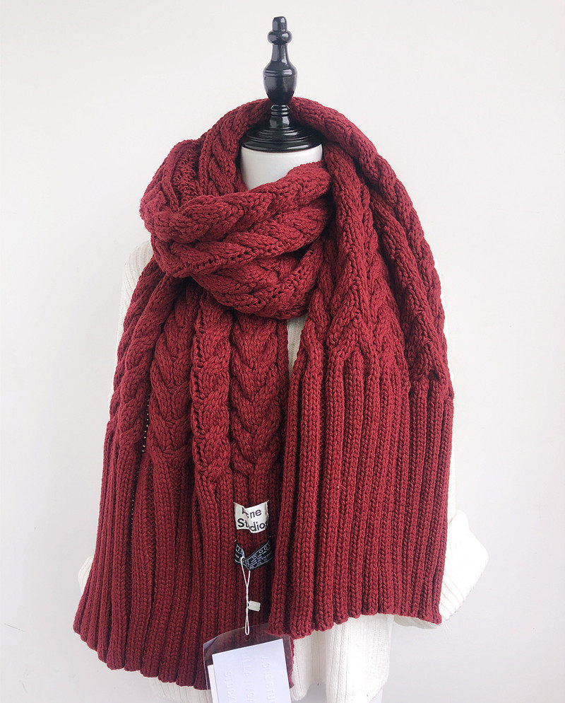 一折手工毛线围巾成品