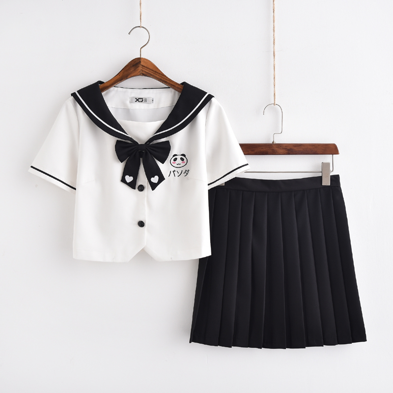 小瑾正品原创可爱熊猫JK制服正版日系少女装软妹水手服套装学院风