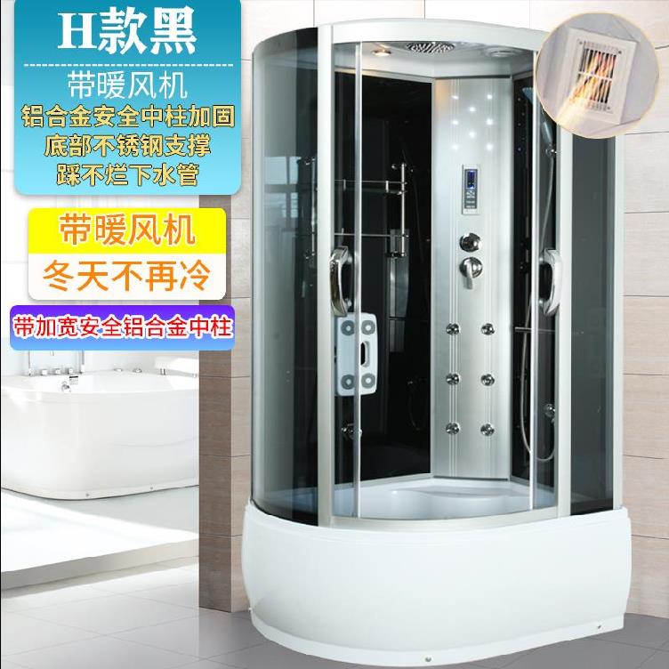 洗澡房淋浴房带蹲便器封闭式弧扇形移门式家用长方形简易一体整体|ruв категории награду материалов, туалетные принадлежности, душевая, в целом, душевая - от Buy2taobao.com для оказания профессиональной услуги покупки агента Taobao