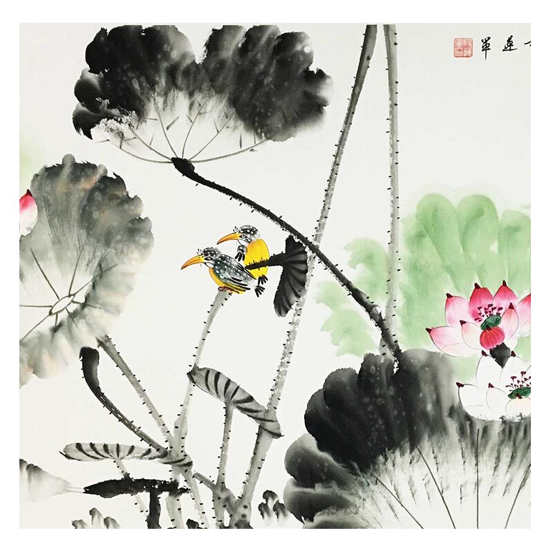 段连军《荷塘情韵》中国文人美术家协会理事