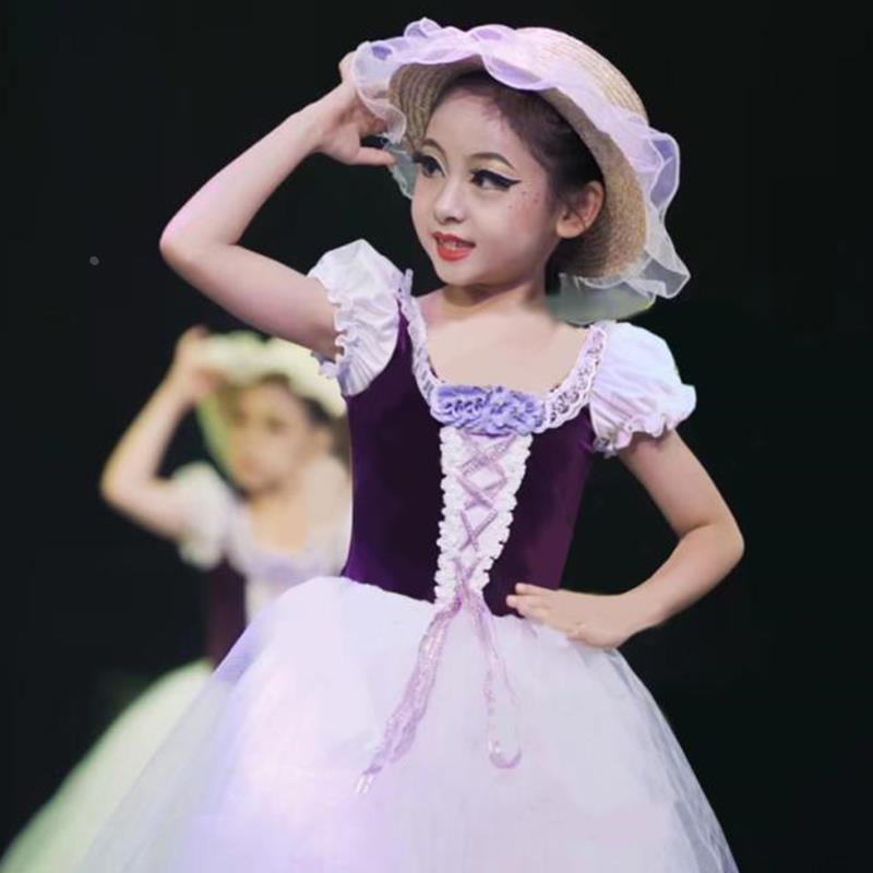 童话梦想家演出服儿童帽子公主的梦舞蹈服装珍妮公主可爱蓬蓬纱裙