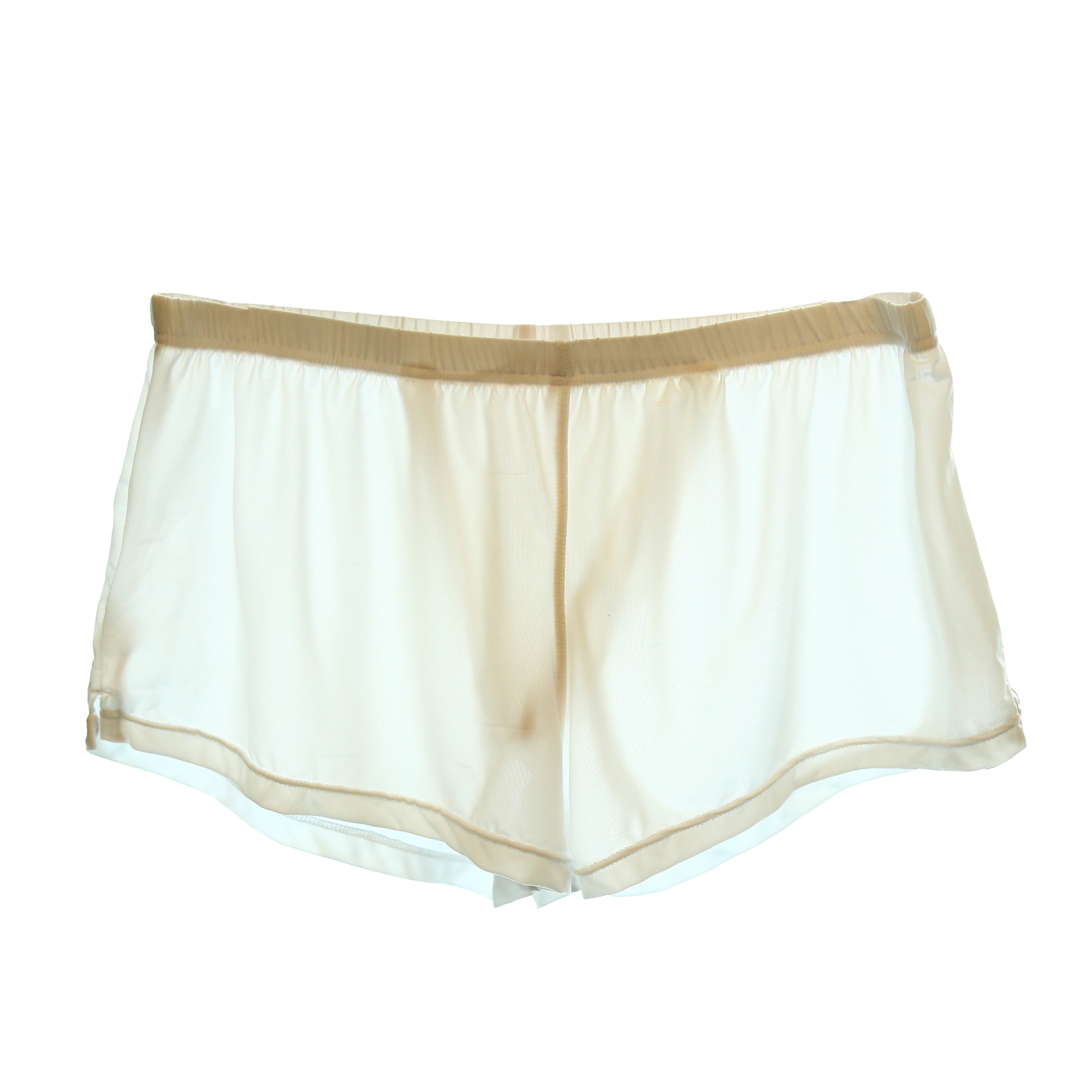 冰丝舒爽半透明性感男士家居短睡裤阿罗孖烟通四角内裤带囊袋服帖