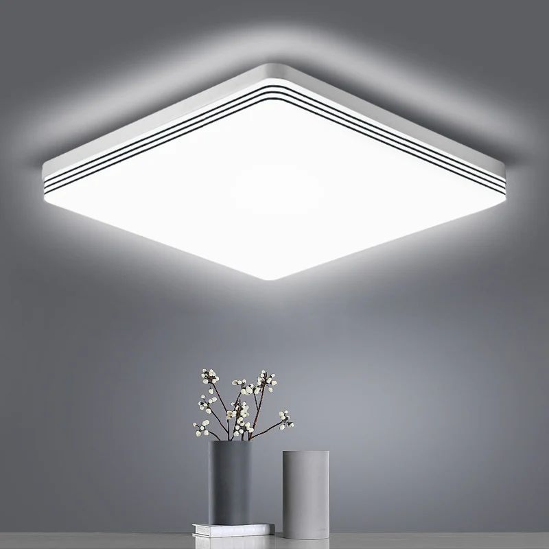 Square Led ceiling lamp for bedroom lighting Neutral white c