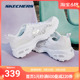 Skechers斯凯奇正品奥莱女鞋奥莱夏蕾丝透气老爹鞋女经典熊猫鞋