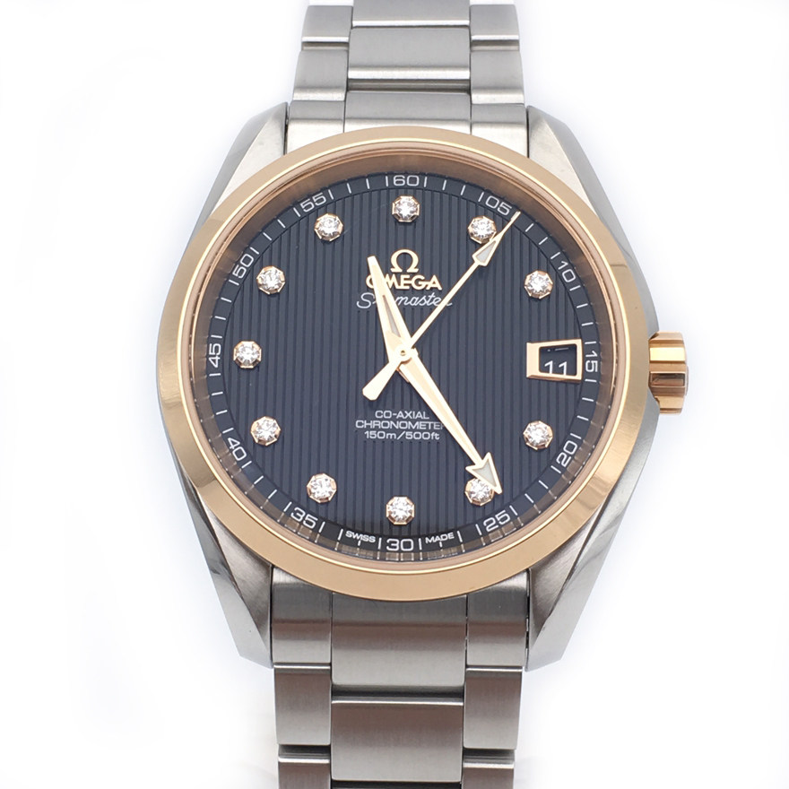 [9.9新] 欧米茄omega海马钻石自动机械男表