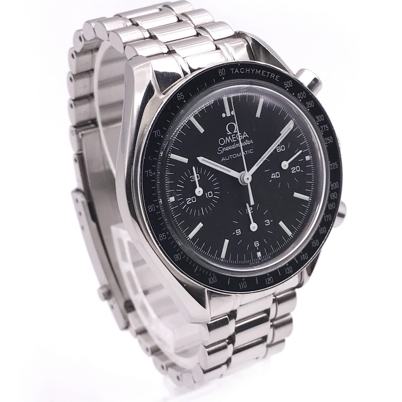 [9.0新] 欧米茄超霸全钢黑面计时自动男表