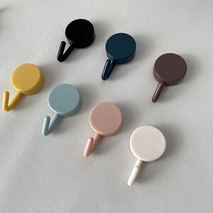 ins风简约小粘钩无痕马卡龙色家用学生宿舍小挂钩