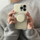 ANNACASE韩国ins淡奶油黄色磁吸支架手机壳适用于iPhone15pro新款14promax苹果13pro简约全包12pro防摔保护套
