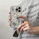ANNACASE日韩个性甜酷金属紫钻滴胶适用iphone14promax苹果13手机壳11新款透明12pro硅胶全包软壳防摔